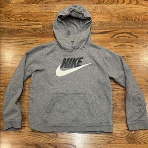 Nike Gray Hoodie with Logo youth XL